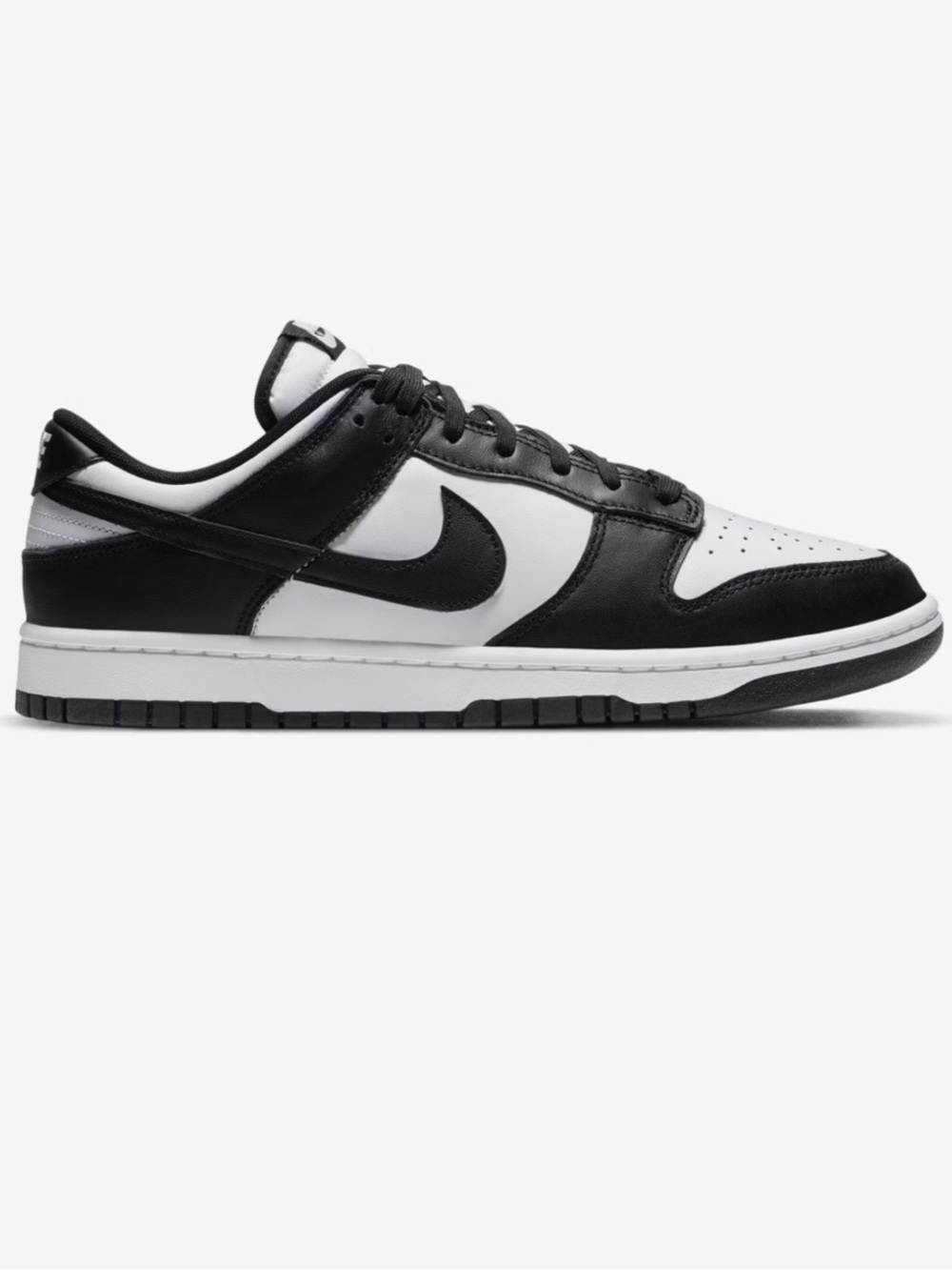 Nike Dunk Low Black/White Leather Sneakers panda